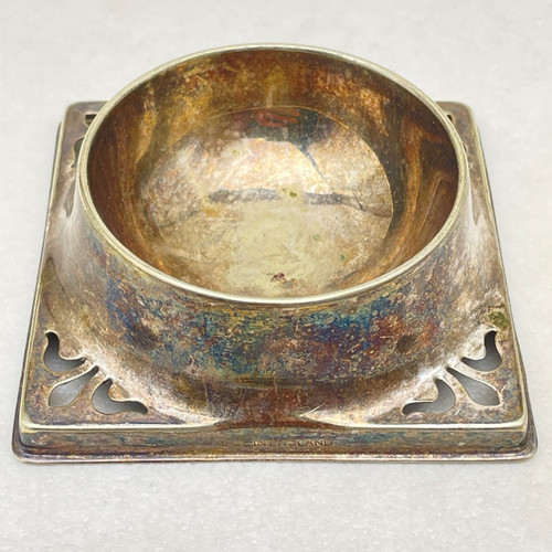 Vintage silver plated - silver, inkwell