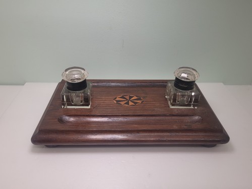 Antique wooden double - wooden,
