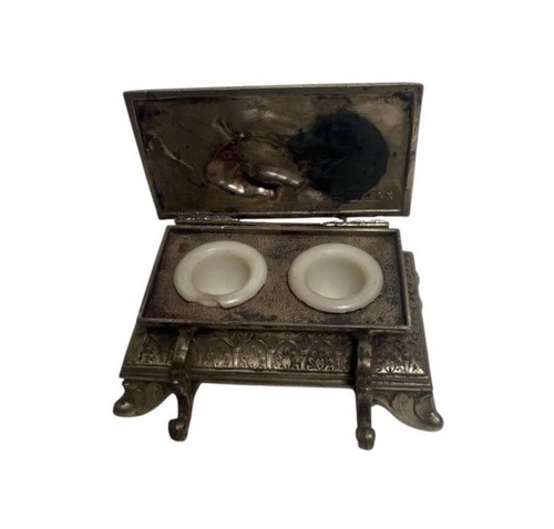 1930s silver inkwell - 1930s,