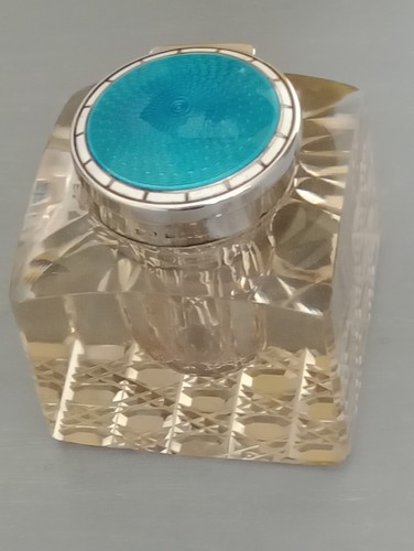 Antique silver and cut glass