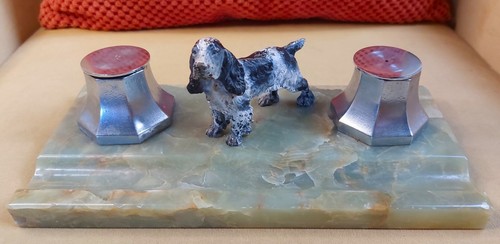 Vintage art deco spaniel - vintage,