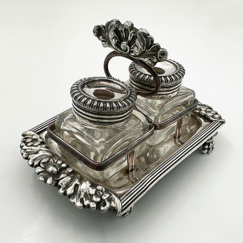Small antique inkstand - small,
