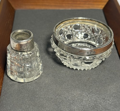 Antique glass pots with - 2, x