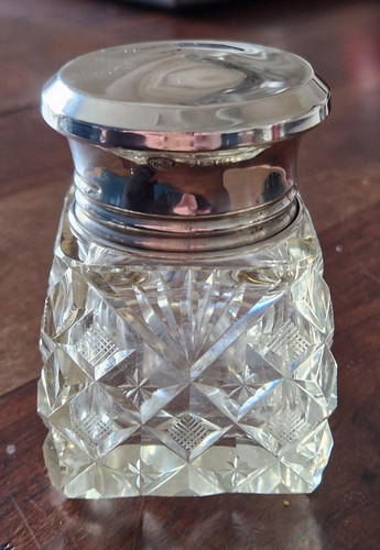 Heavy cut glass desktop - cut,