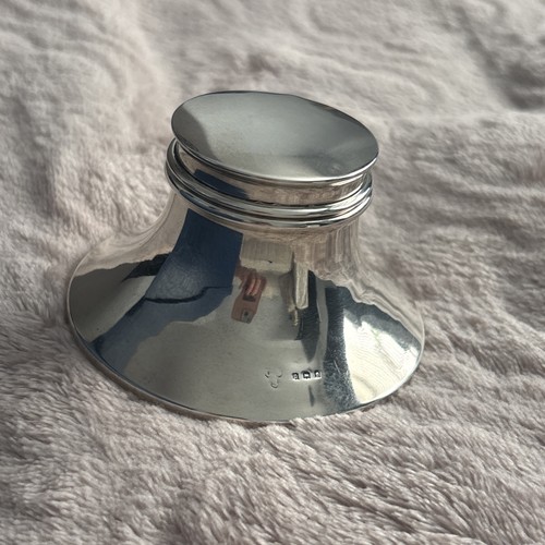 Solid sterling silver ink well - sterling,