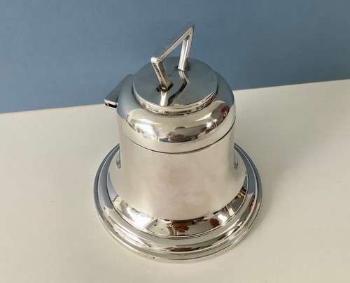 Antique art deco silver bell - antique,