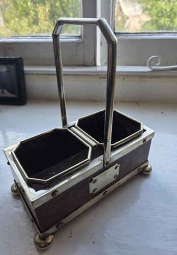 Antique edwardian oak - &, silver