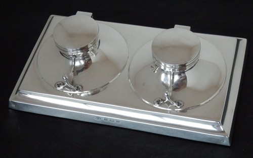 Antique solid silver double - solid,