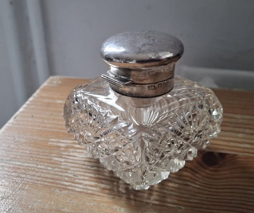 Silver topped glass - silver,