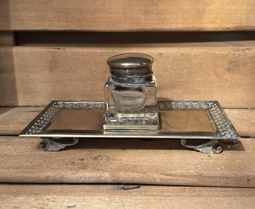 Vintage silver plated metal - silver,