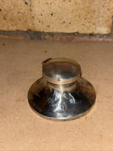 Antique solid silver - silver, inkwell