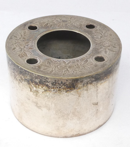 Desk inkwell silver plated - silver,