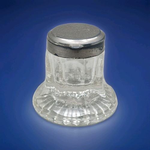 Antique glass inkwell - antique,