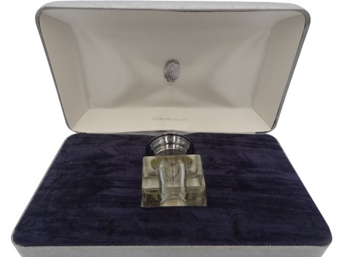 Sterling silver inkwell glass - sterling,