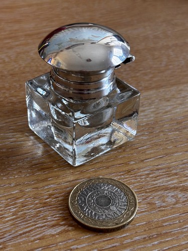 Antique sterling silver - , square