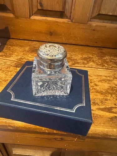 Silver inkwell good condition - silver,